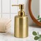 Liquid Soap Dispenser Pump Bottle | Bathroom & Kitchen | Holds Soap, Lotion & Sanitizer | Gold